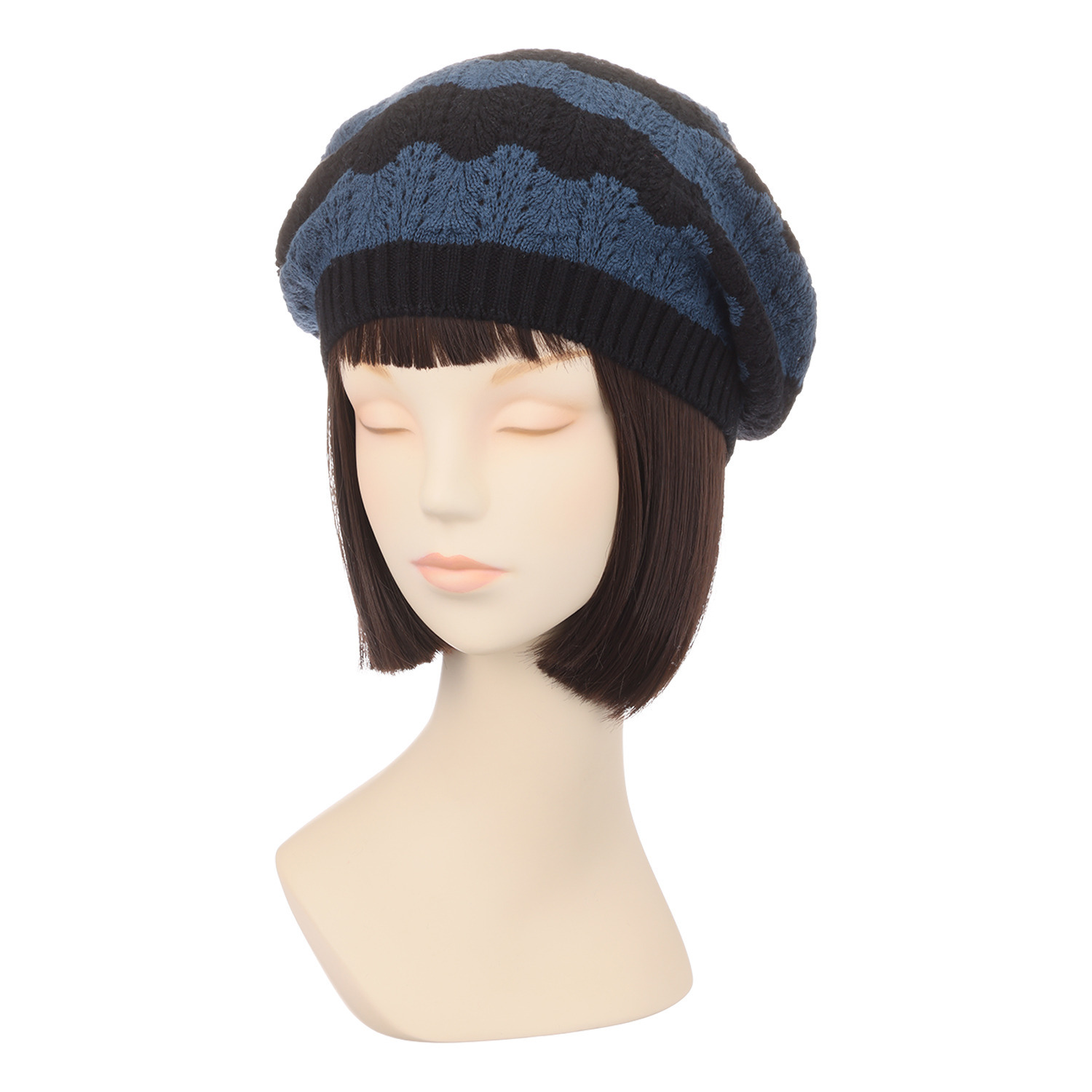 タマミ　ワタナベ ニットベレー帽 “ナミナミモナミ”