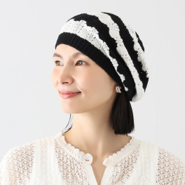 タマミ　ワタナベ ニットベレー帽 “ナミナミモナミ”