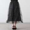 ミミコプラス チュールメッシュ シアーで作る バルーンシルエット ロングスカート