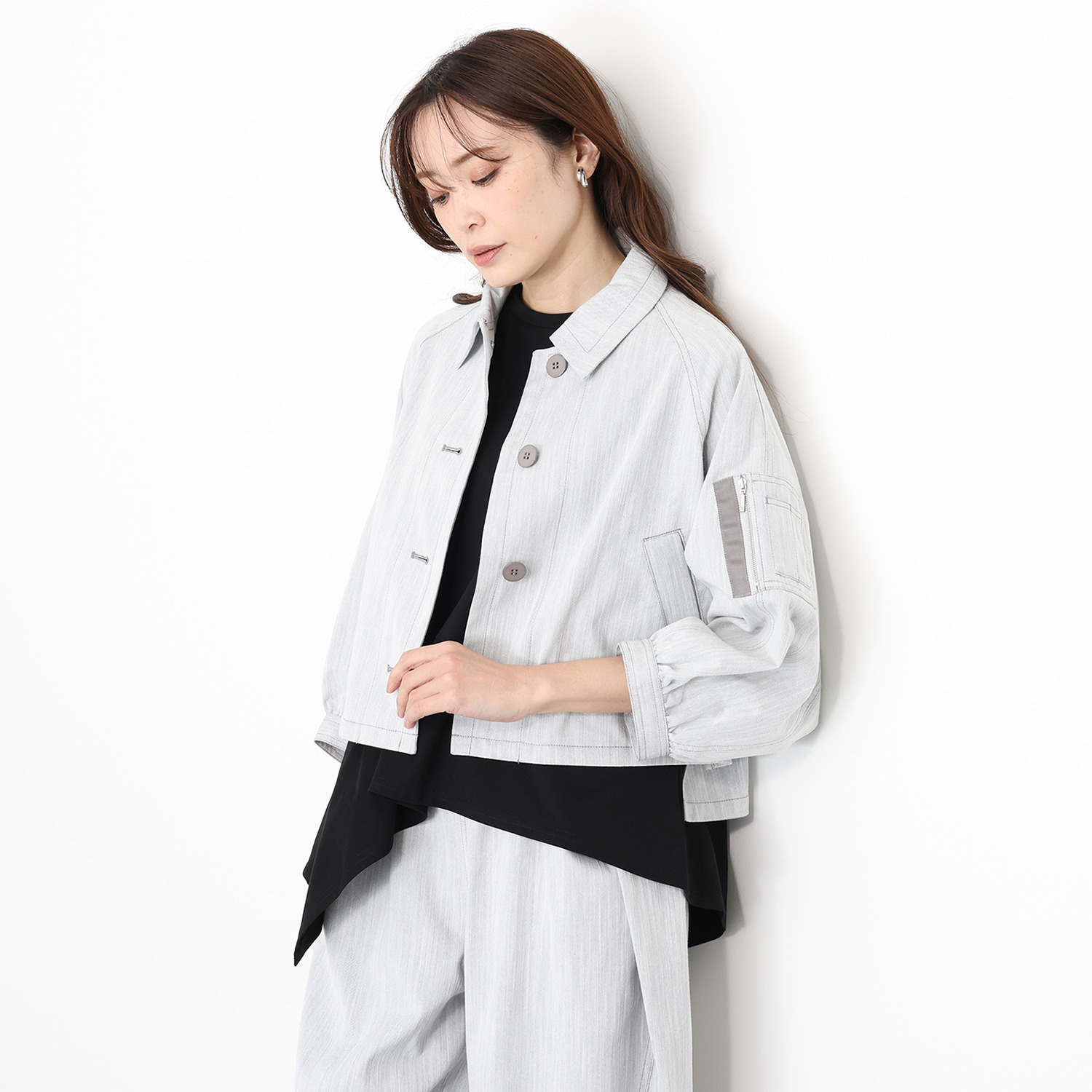 ヒロコ　デシネール ニュースラブデニム 大人女子のための すっきり着丈 おしゃれジャケット