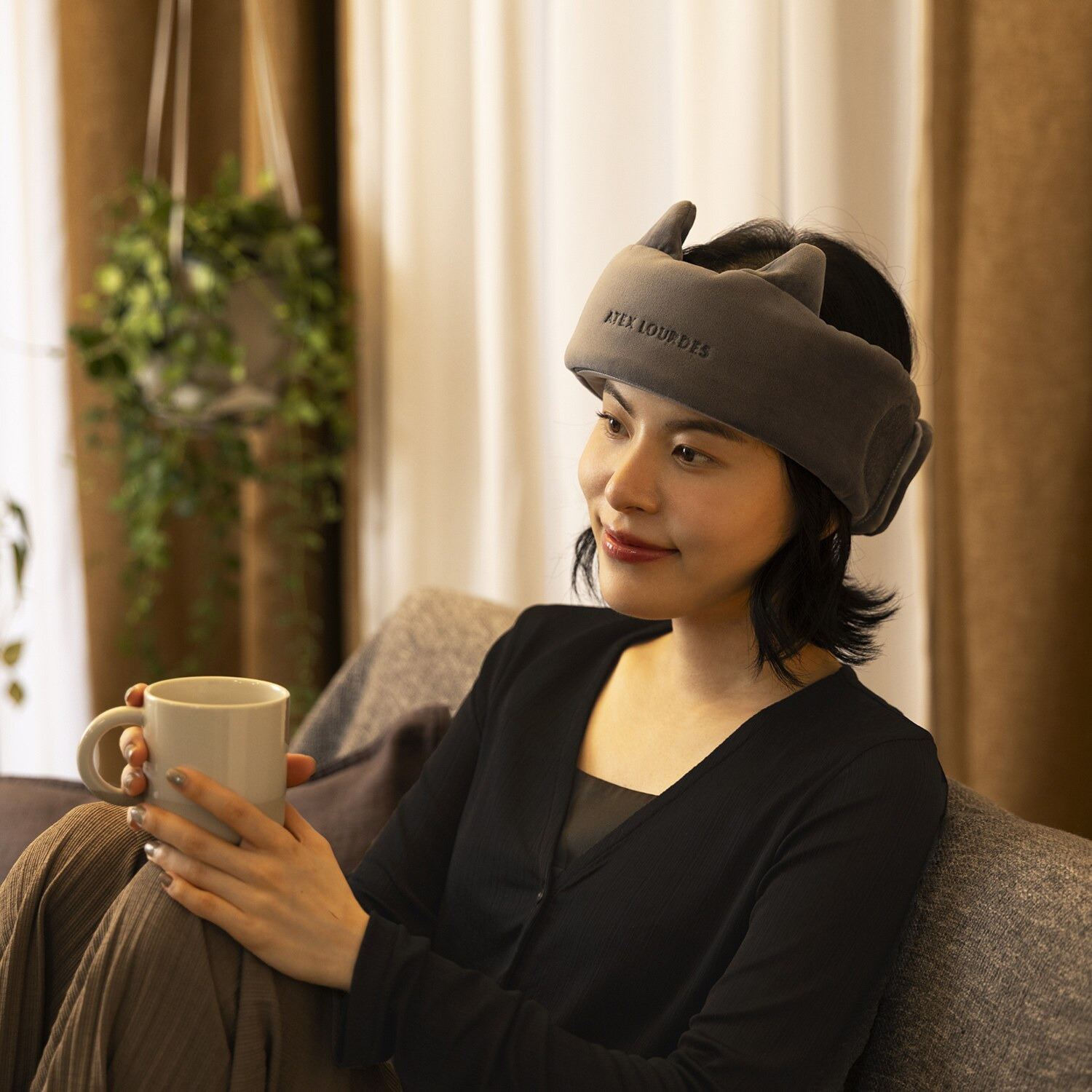 アテックスルルド ６つのエアバッグ搭載 自宅で手軽に ドライヘッドスパ マドロムーン ＡＸ−ＨＸ３４５