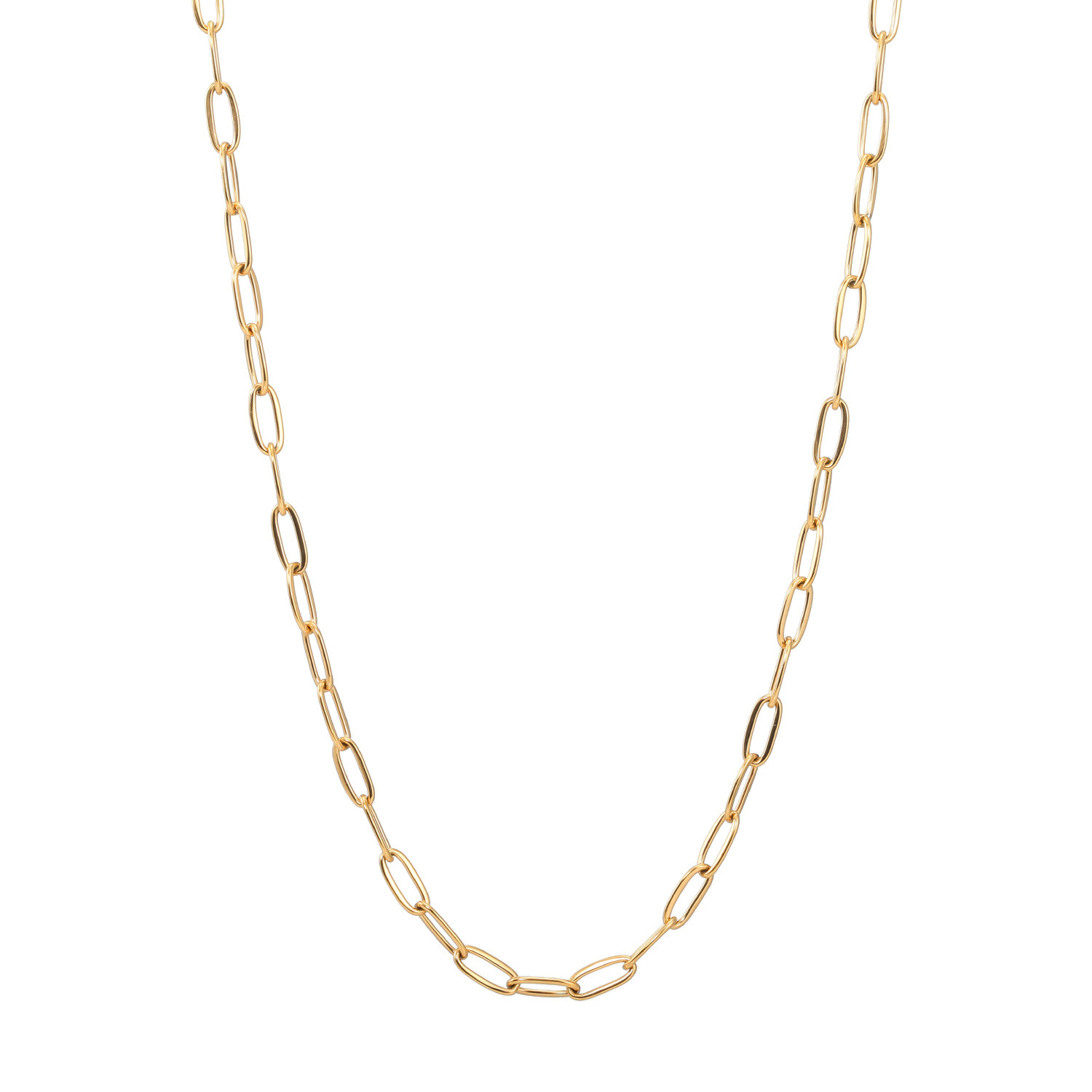 ラフィナリスタ サージカルステンレス クリップチェーン ロングネックレス