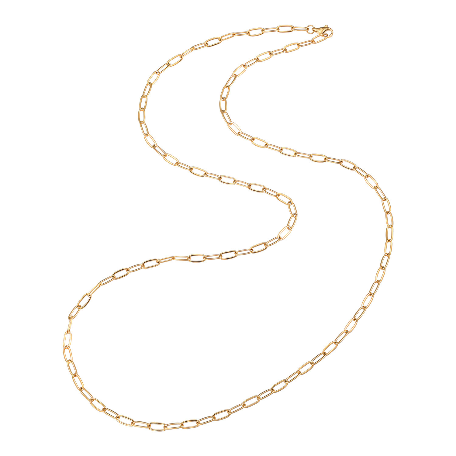 ラフィナリスタ サージカルステンレス クリップチェーン ロングネックレス