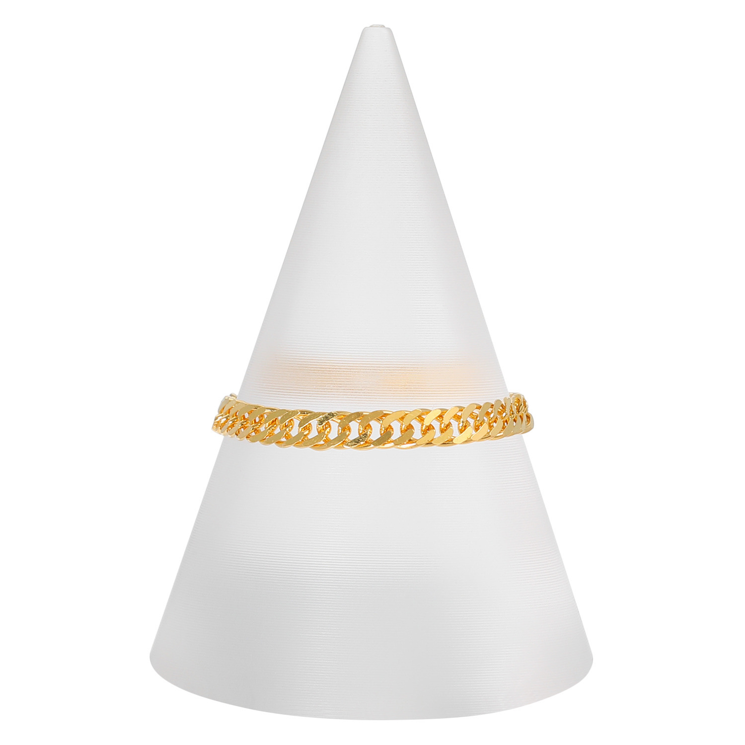 祈平 純金 ２面ダブルワイド 喜平チェーン リング