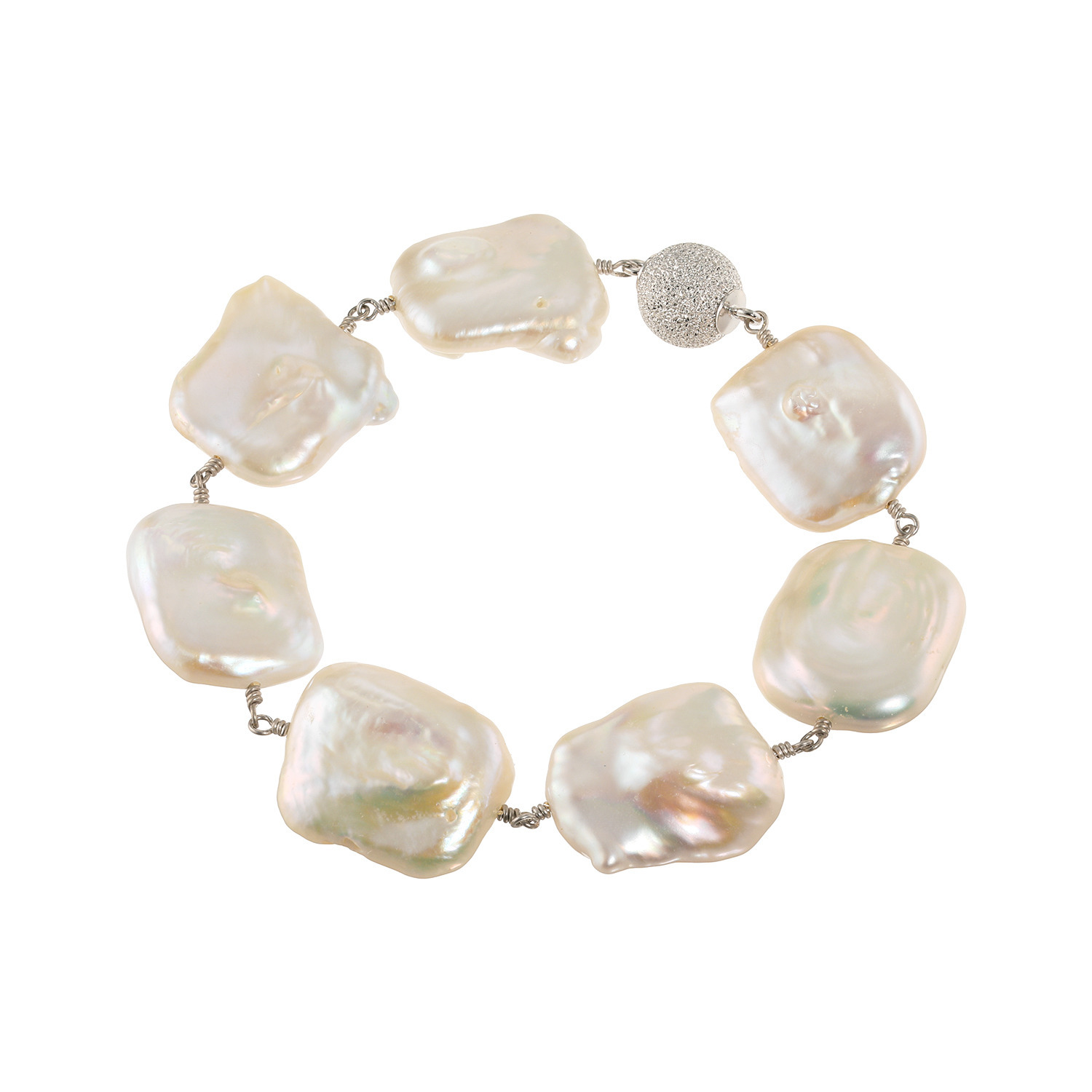 ジュンコ　シマダ 大玉 淡水バロックパール ボリューム ブレスレット