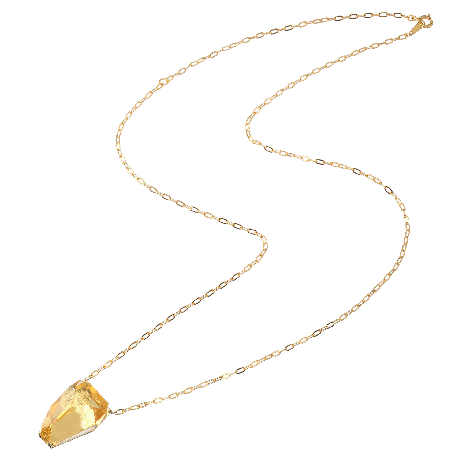 ジュンコ　シマダ シルバー 天然水晶 ネックレス