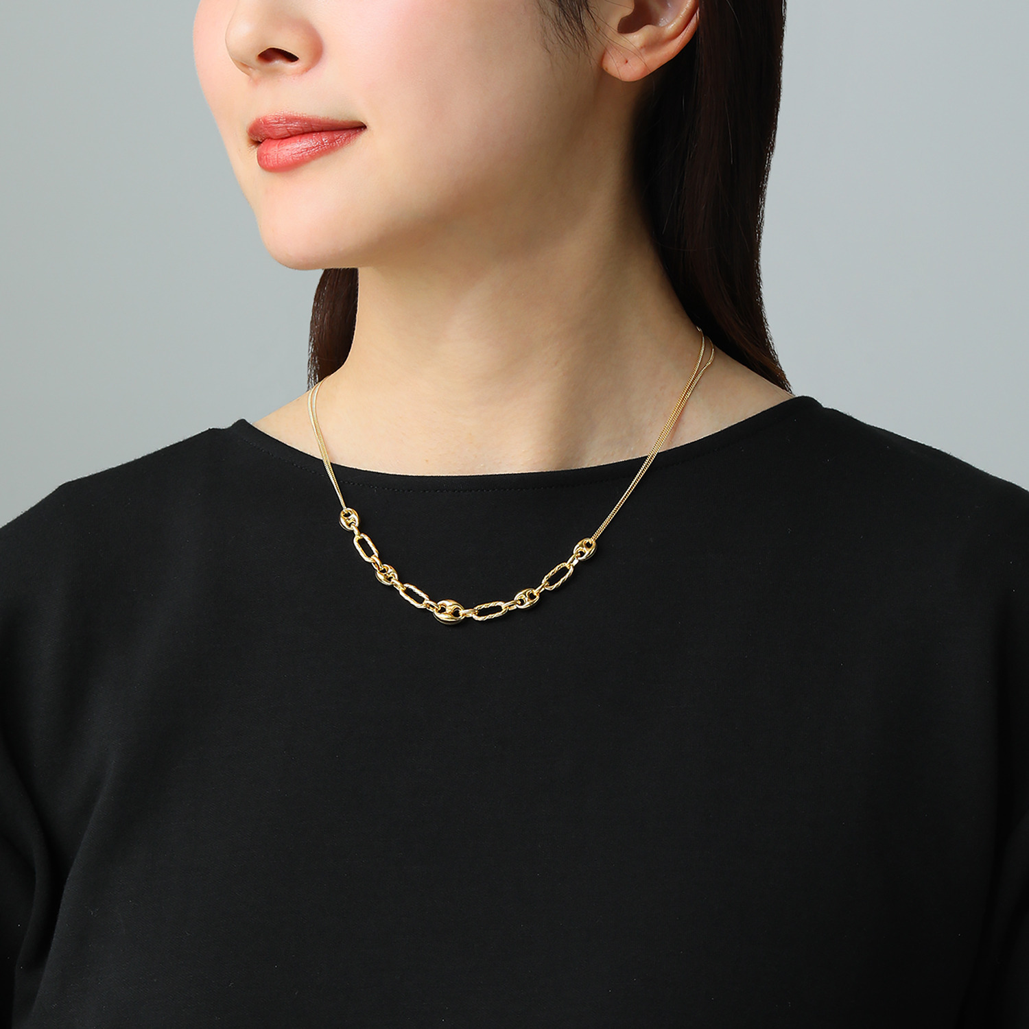 アルジェント イタリアーノ シルバー アンカーデザイン ネックレス