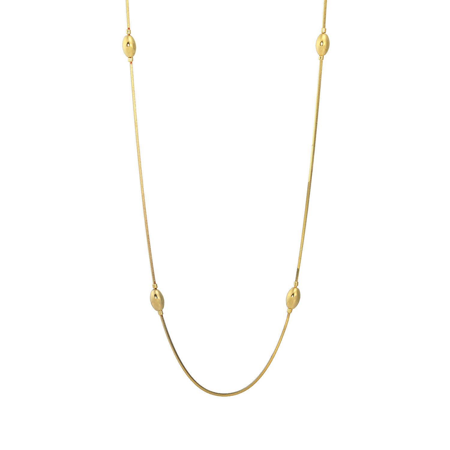 アルジェント イタリアーノ シルバー デザインロングネックレス