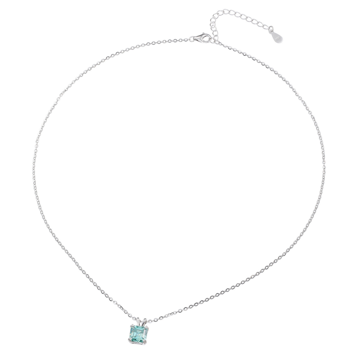 ニコモアサナイト シルバー モアサナイト スクエアペンダント