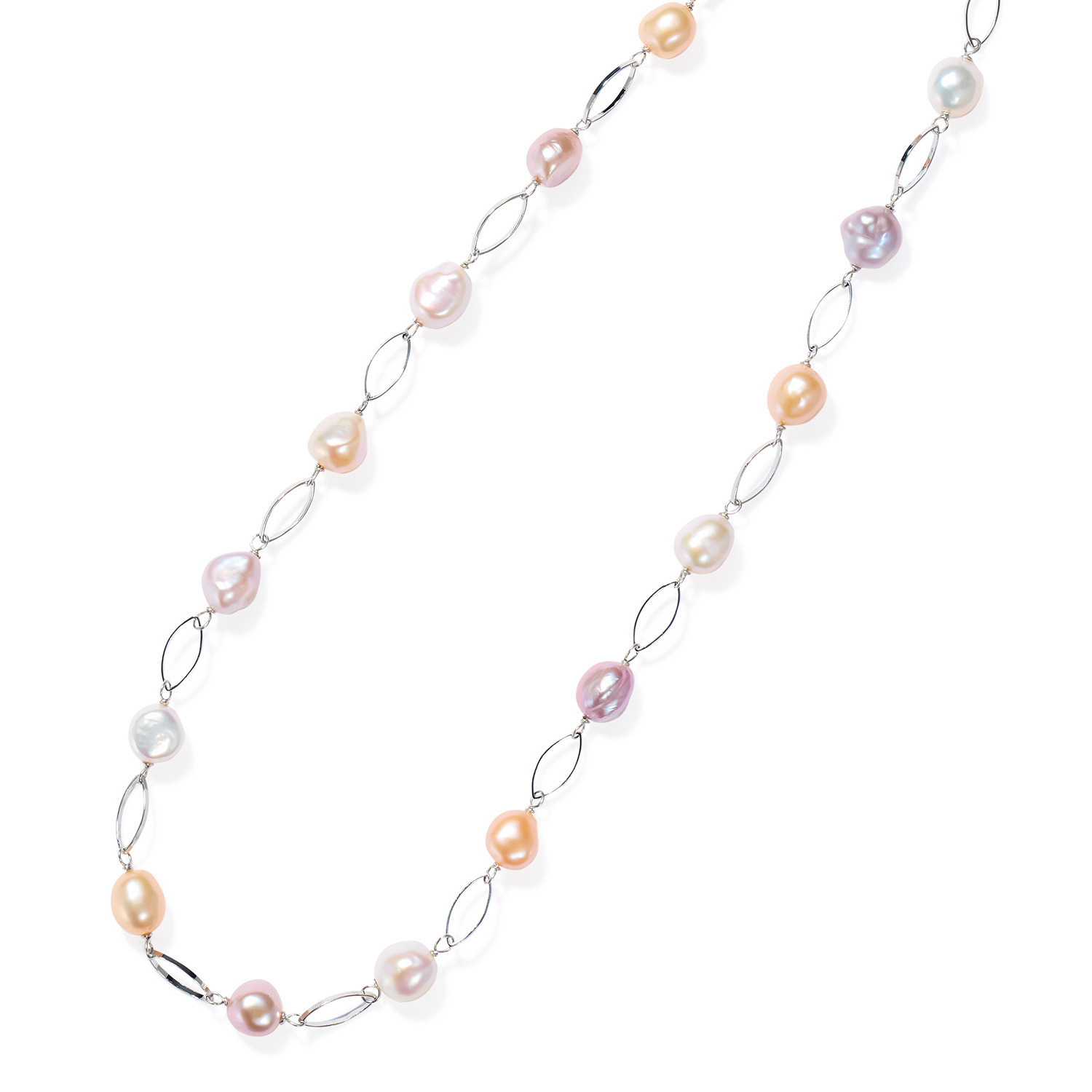 ペレフェリーク 淡水パール マーキスパーツ ステーション ロングネックレス