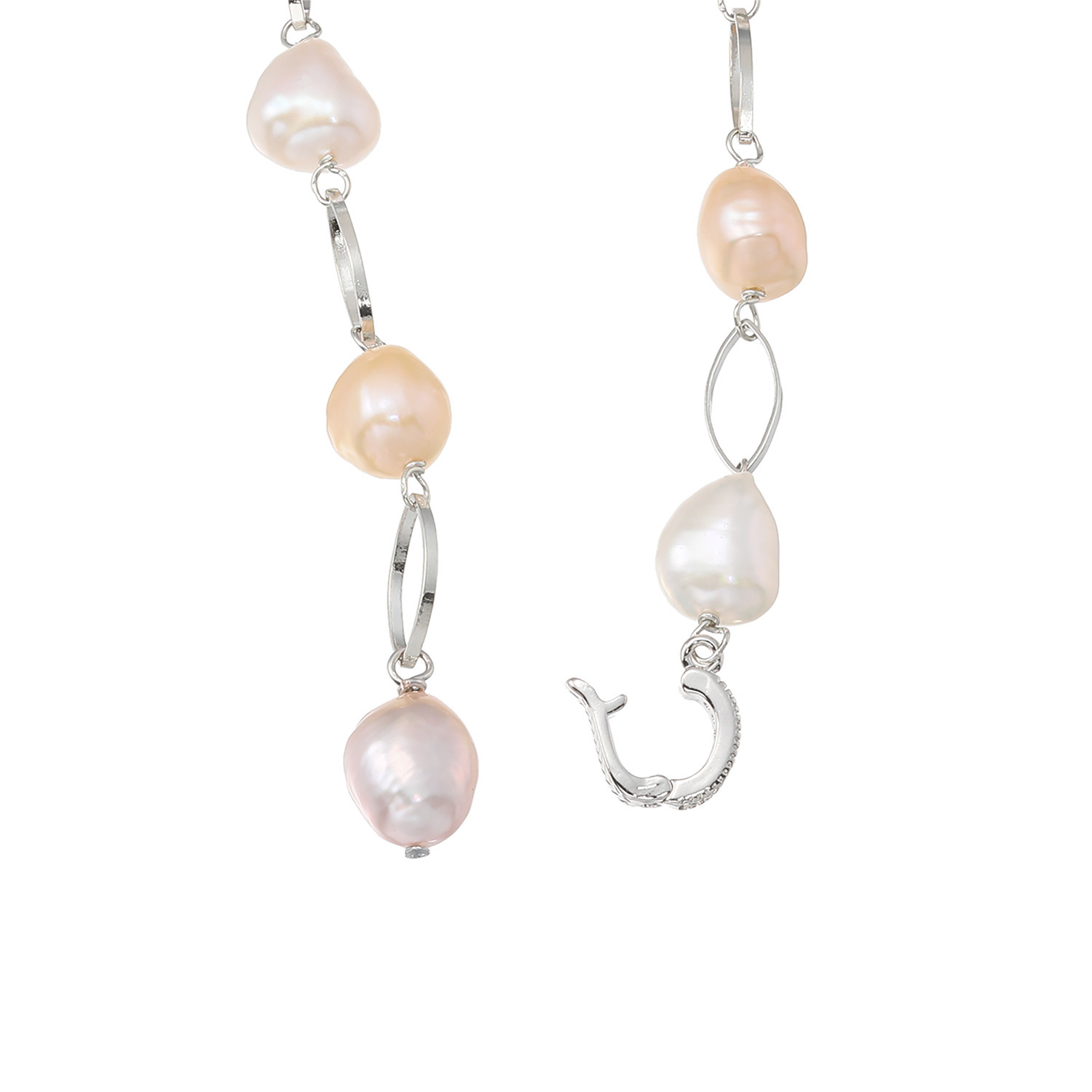 ペレフェリーク 淡水パール マーキスパーツ ステーション ロングネックレス