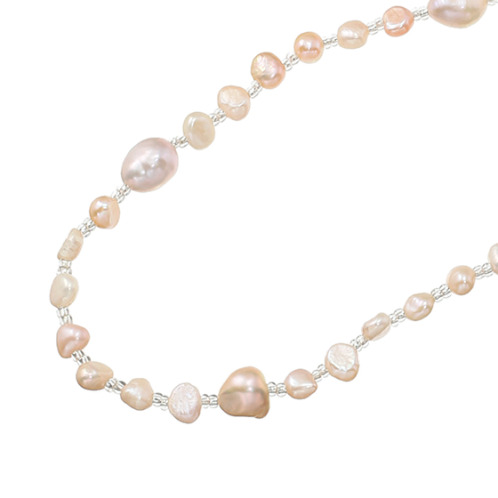 ペレフェリーク 淡水パール ショートナー付 スーパーロングネックレス