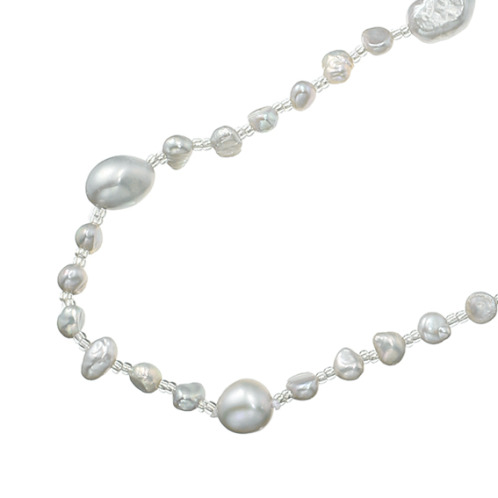 ペレフェリーク 淡水パール ショートナー付 スーパーロングネックレス