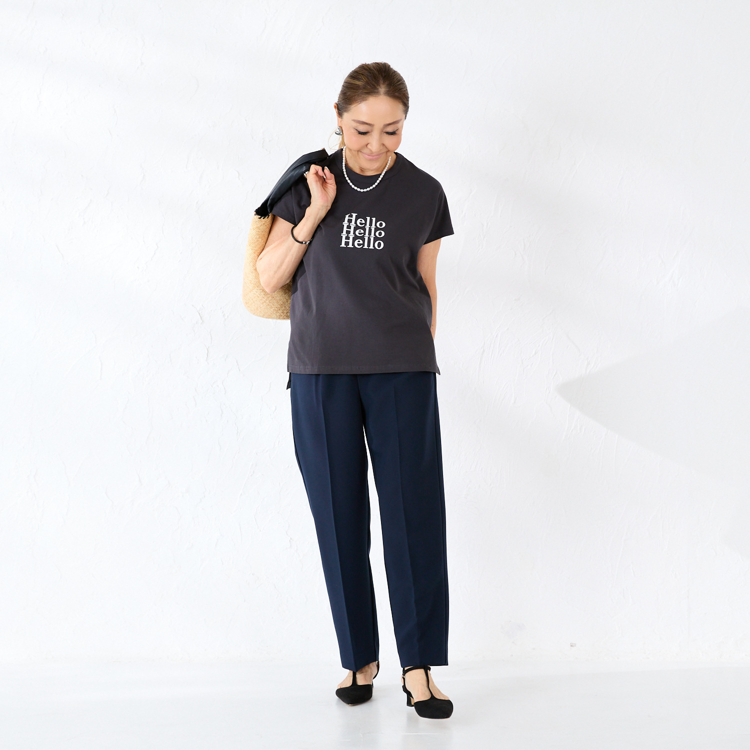 エーエフコンフィ ラグジュアリー ロゴＴシャツ