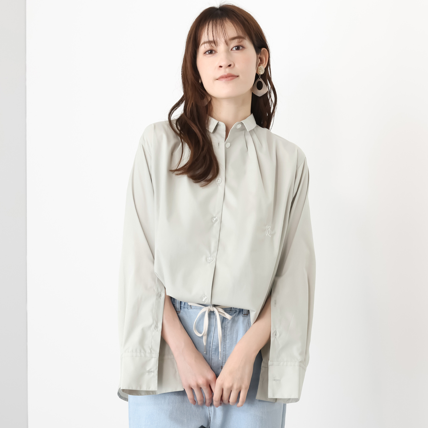 エーエフコンフィ 袖デザイン シャツブラウス