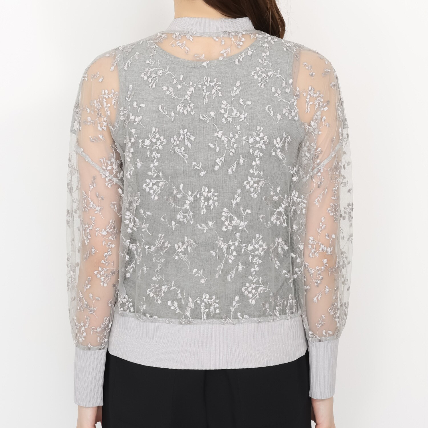 エーエフコンフィ シアーレース カーディガン