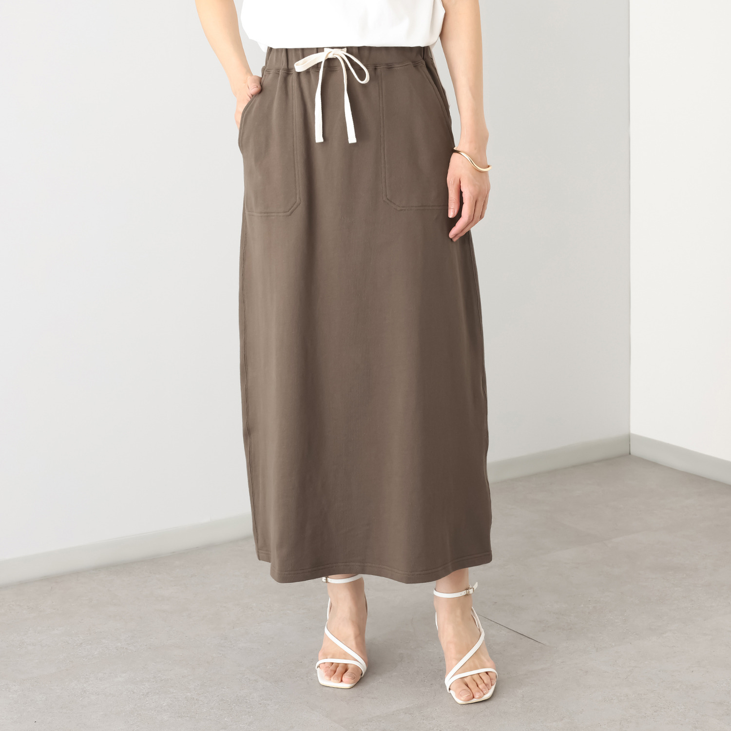 エーエフコンフィ ドローストリング付 エフォートレス スカート