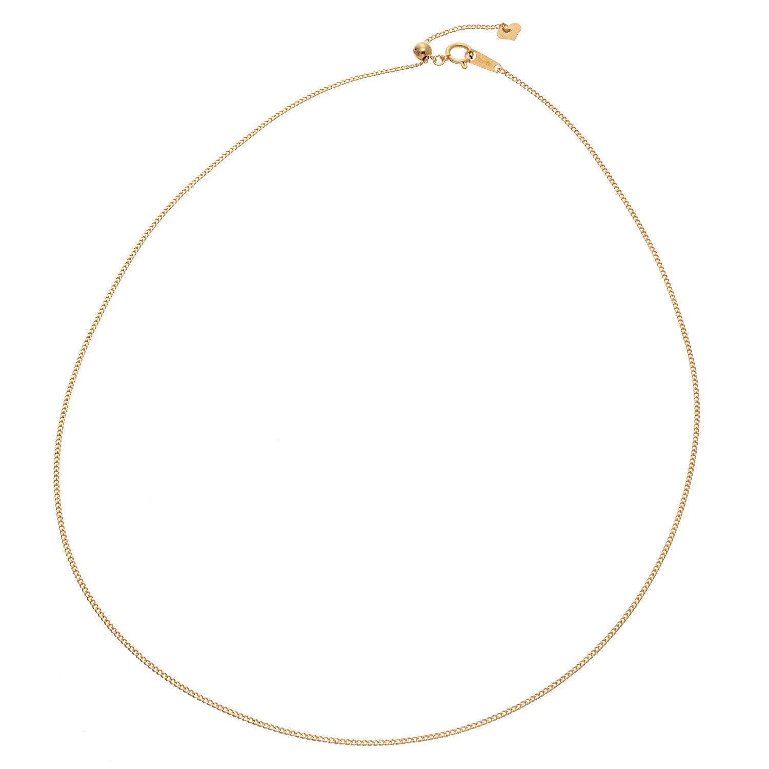 祈平 純金　３．４ｇＵＰ ２面喜平チェーン スライドネックレス 