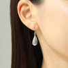 岩崎美智子コレクション 天然水晶 ドロップシェイプ イヤリング／ピアス