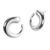 エクセラ イタリアン・シルバー ２層コーティング ぷっくりフープピアス