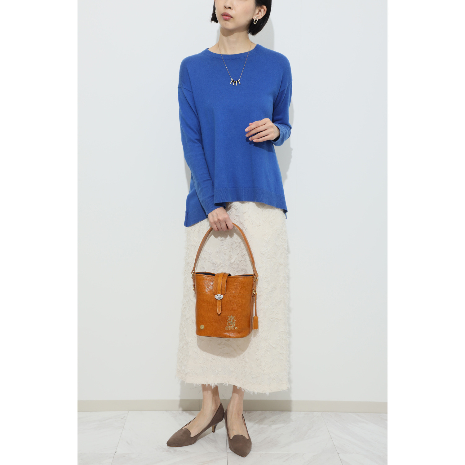 エーディーエムジェイ イタリアンレザー バケットトートバッグ ＜Ｓ＞