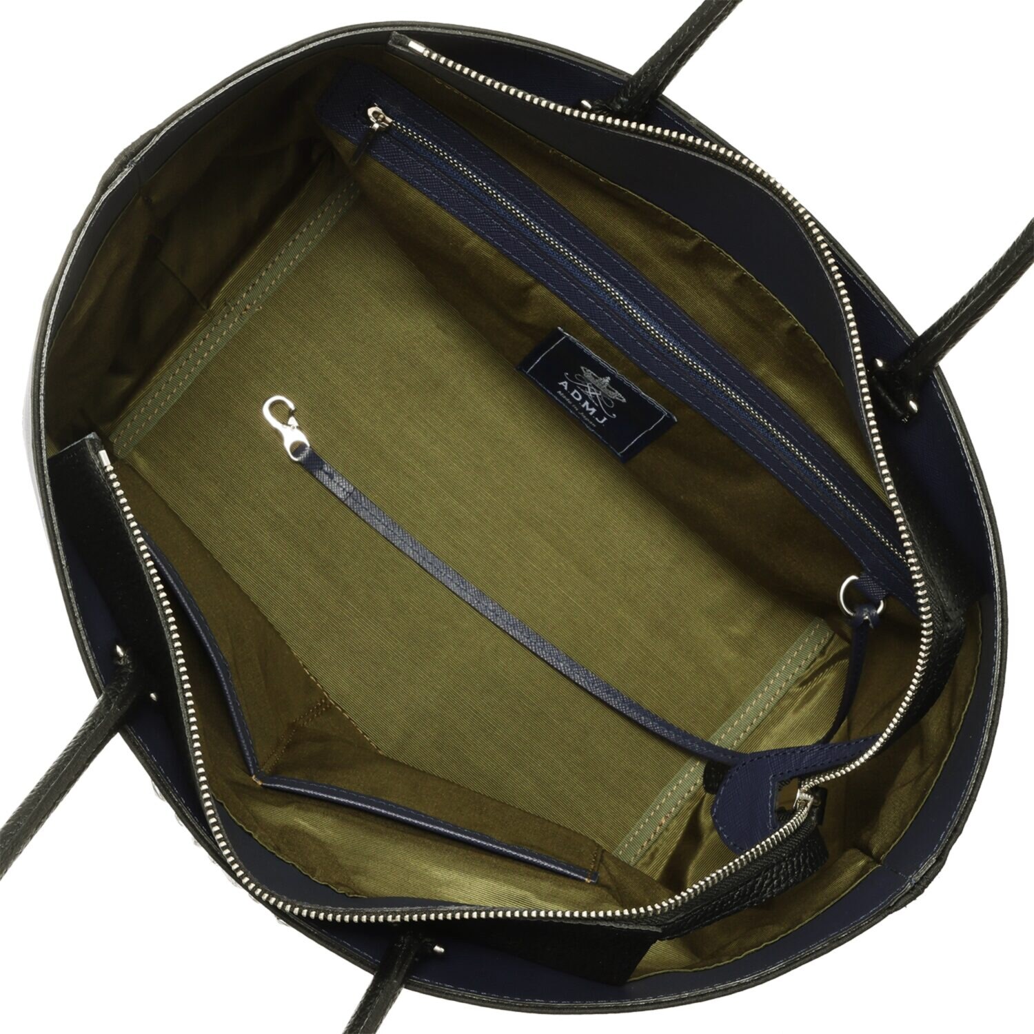 エーディーエムジェイ はっ水 ナイロンリュクス ファスナートートバッグ