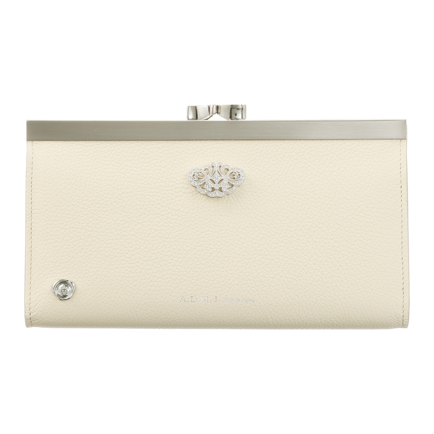 エーディーエムジェイ インポートカーフレザー ショップチャンネル デビュー２０周年記念 アールデコ口金ウォレット