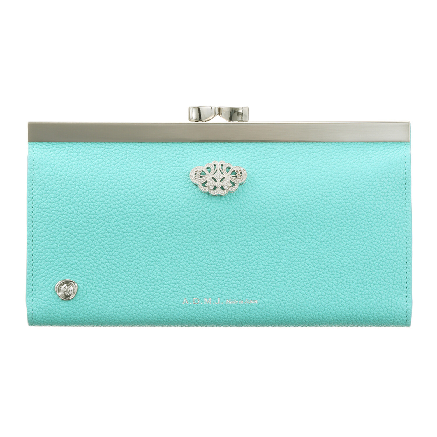 エーディーエムジェイ インポートカーフレザー ショップチャンネル デビュー２０周年記念 アールデコ口金ウォレット