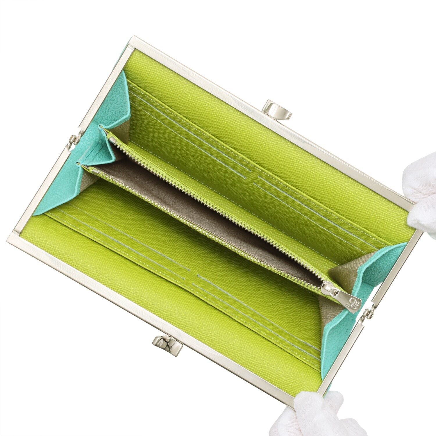 エーディーエムジェイ インポートカーフレザー ショップチャンネル デビュー２０周年記念 アールデコ口金ウォレット