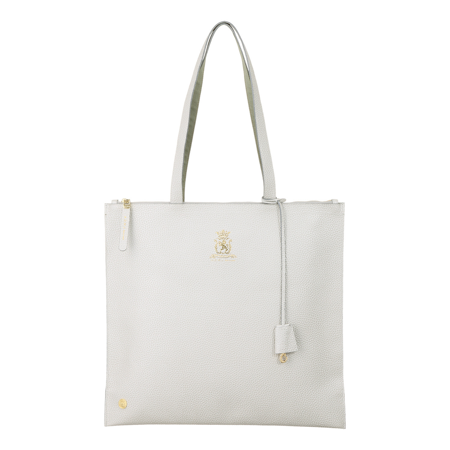 エーディーエムジェイ 牛革シュリンク型押し スリムショルダー トートバッグ ＜セミラージ＞