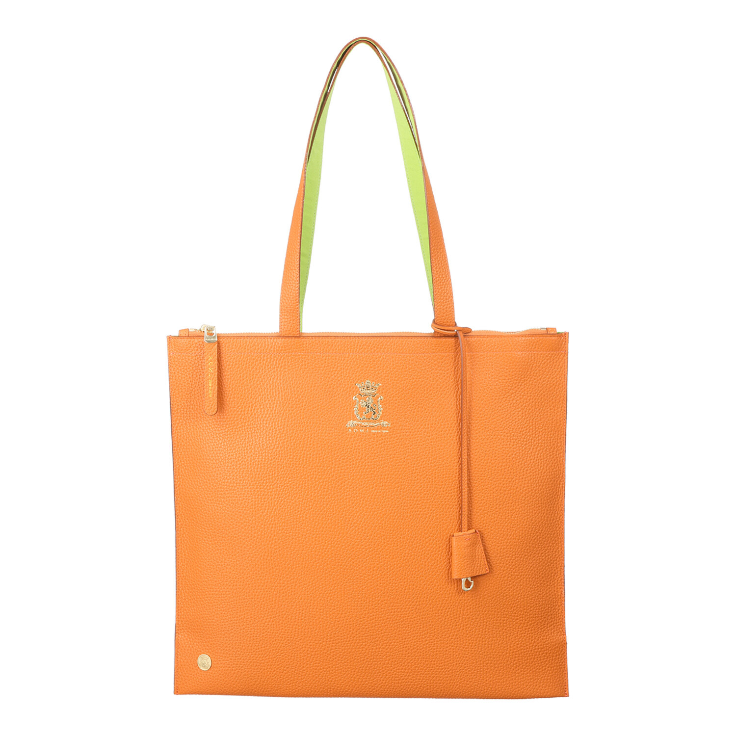 エーディーエムジェイ 牛革シュリンク型押し スリムショルダー トートバッグ ＜セミラージ＞