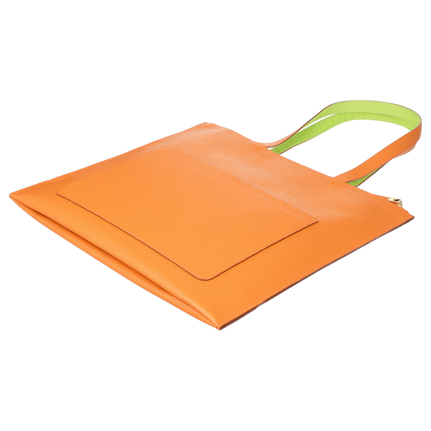 エーディーエムジェイ 牛革シュリンク型押し スリムショルダー トートバッグ ＜セミラージ＞