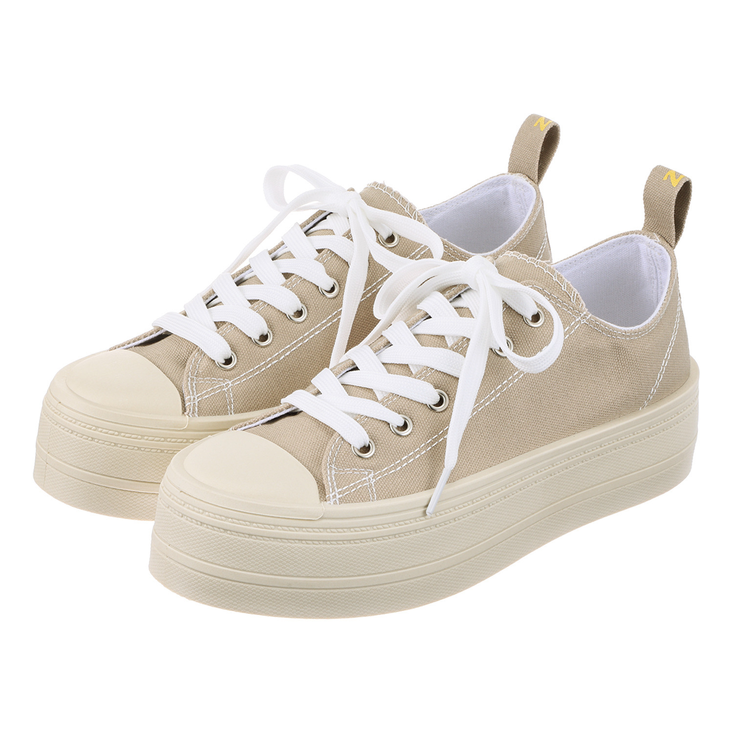 ズッカクラブ 自然にスタイルアップ 大人のための 厚底キャンバススニーカー