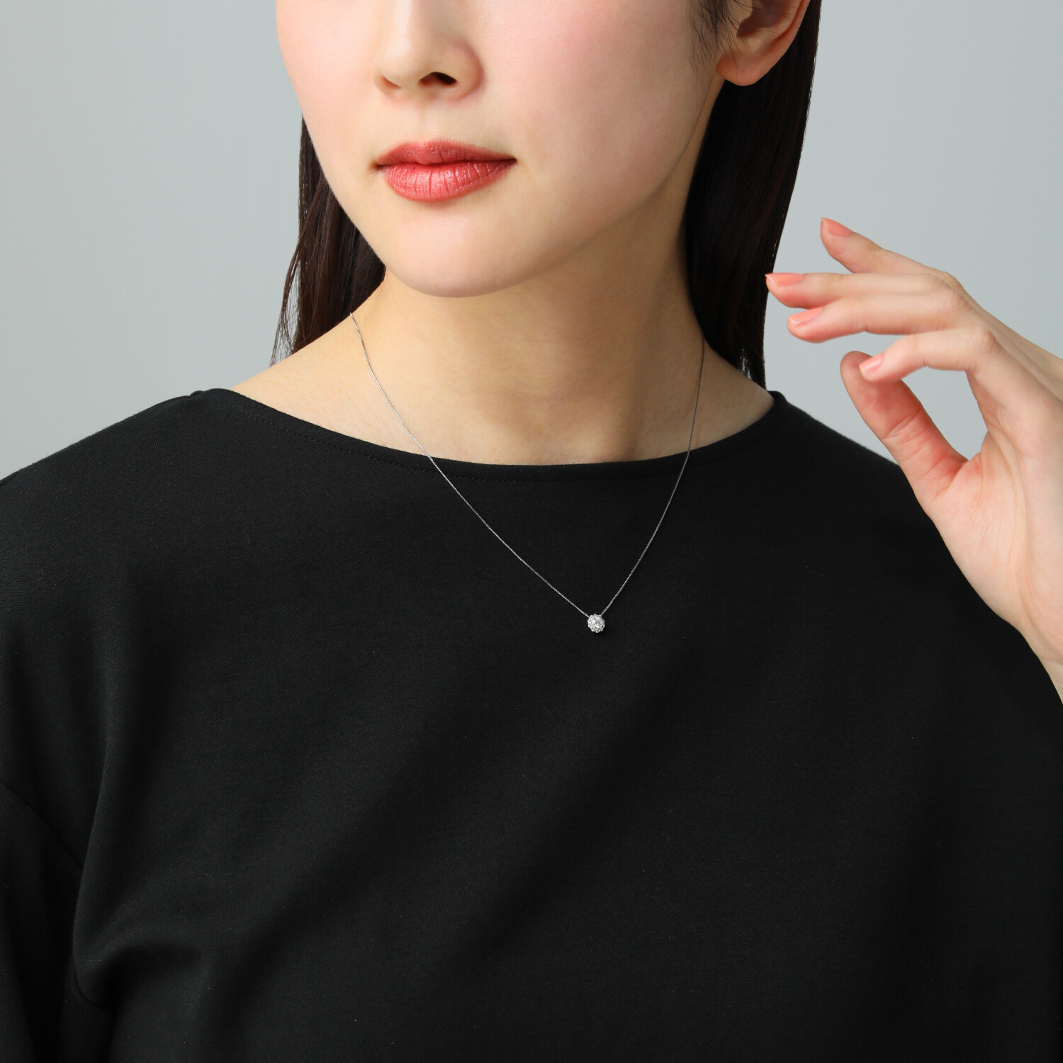 プラチナストーリー 純プラチナ＆ プラチナ８５０ 最高峰Ｄカラー フローレス トリプルエクセレント ダイヤモンドネックレス ＜鑑定書付＞