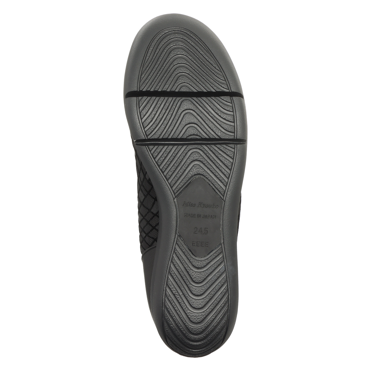 ミスキョウコ 日本製 牛革×チュール 厚底スニーカー