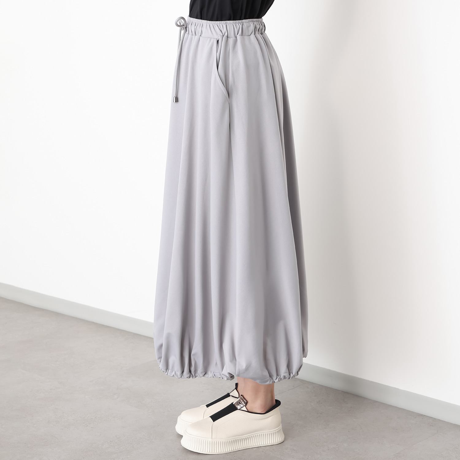 イクシーズ バルーンシルエット ロングスカート