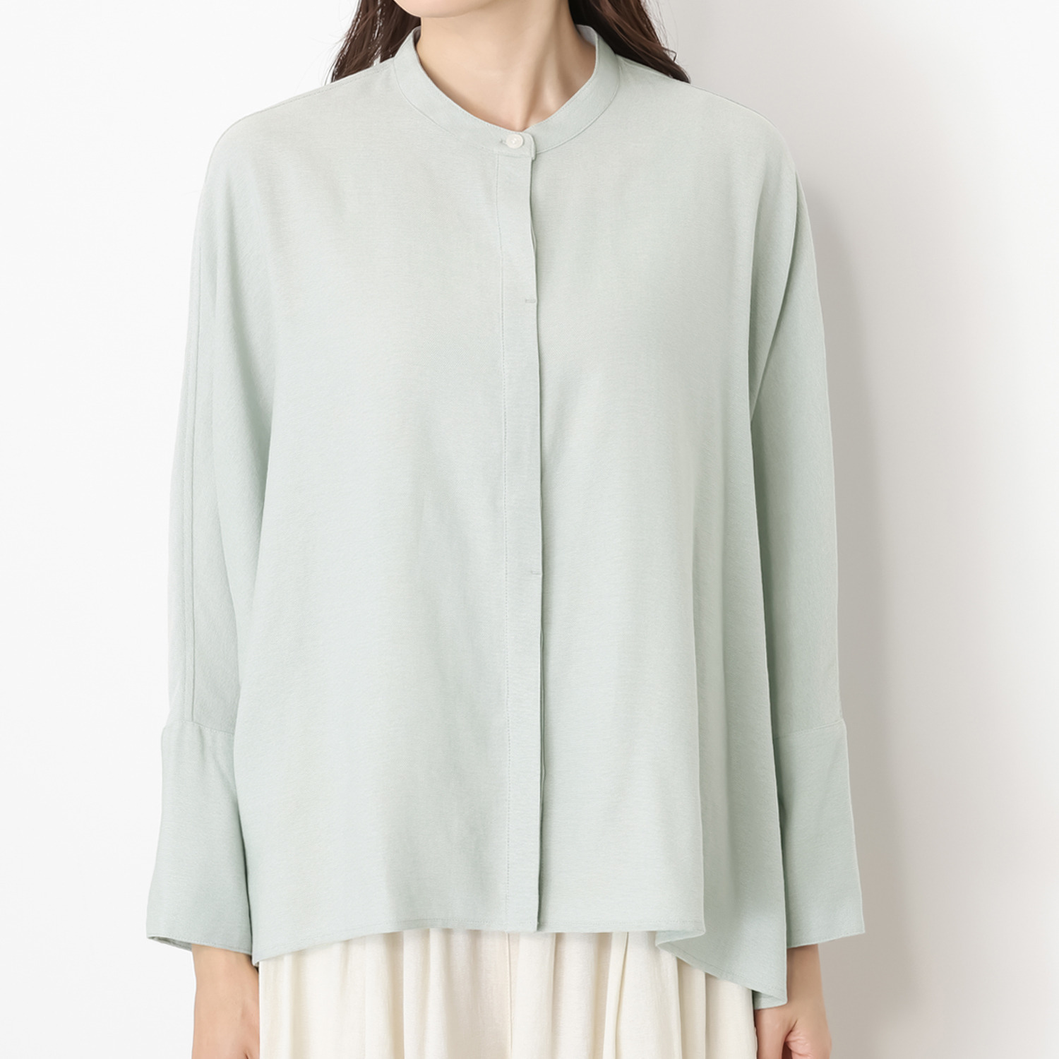 ＢＯＵＮＣＹ　ＢＯＮＤ バーズアイ ハンサムリラックス スタンドネックシャツ