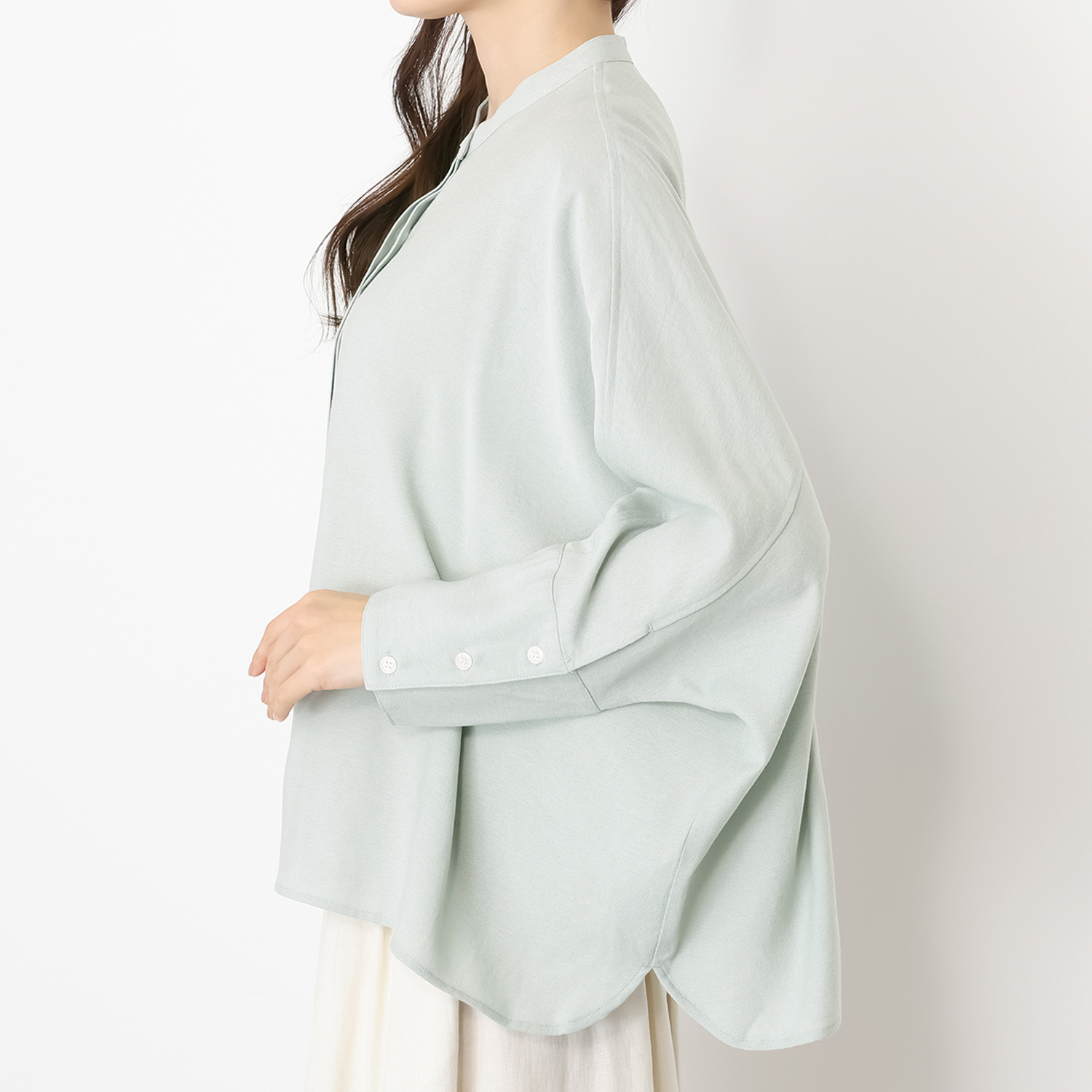 ＢＯＵＮＣＹ　ＢＯＮＤ バーズアイ ハンサムリラックス スタンドネックシャツ