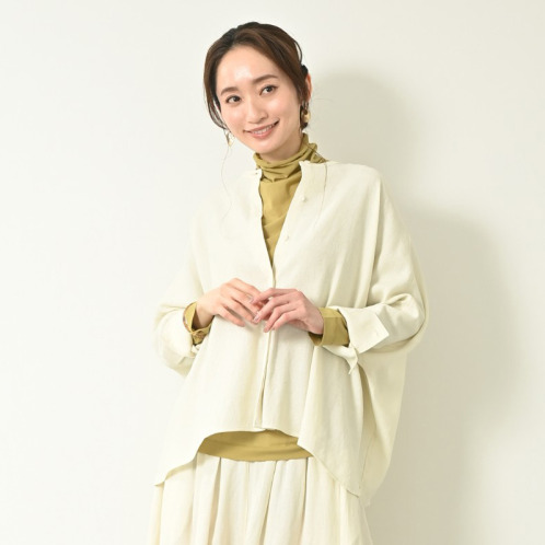 ＢＯＵＮＣＹ　ＢＯＮＤ バーズアイ ハンサムリラックス スタンドネックシャツ