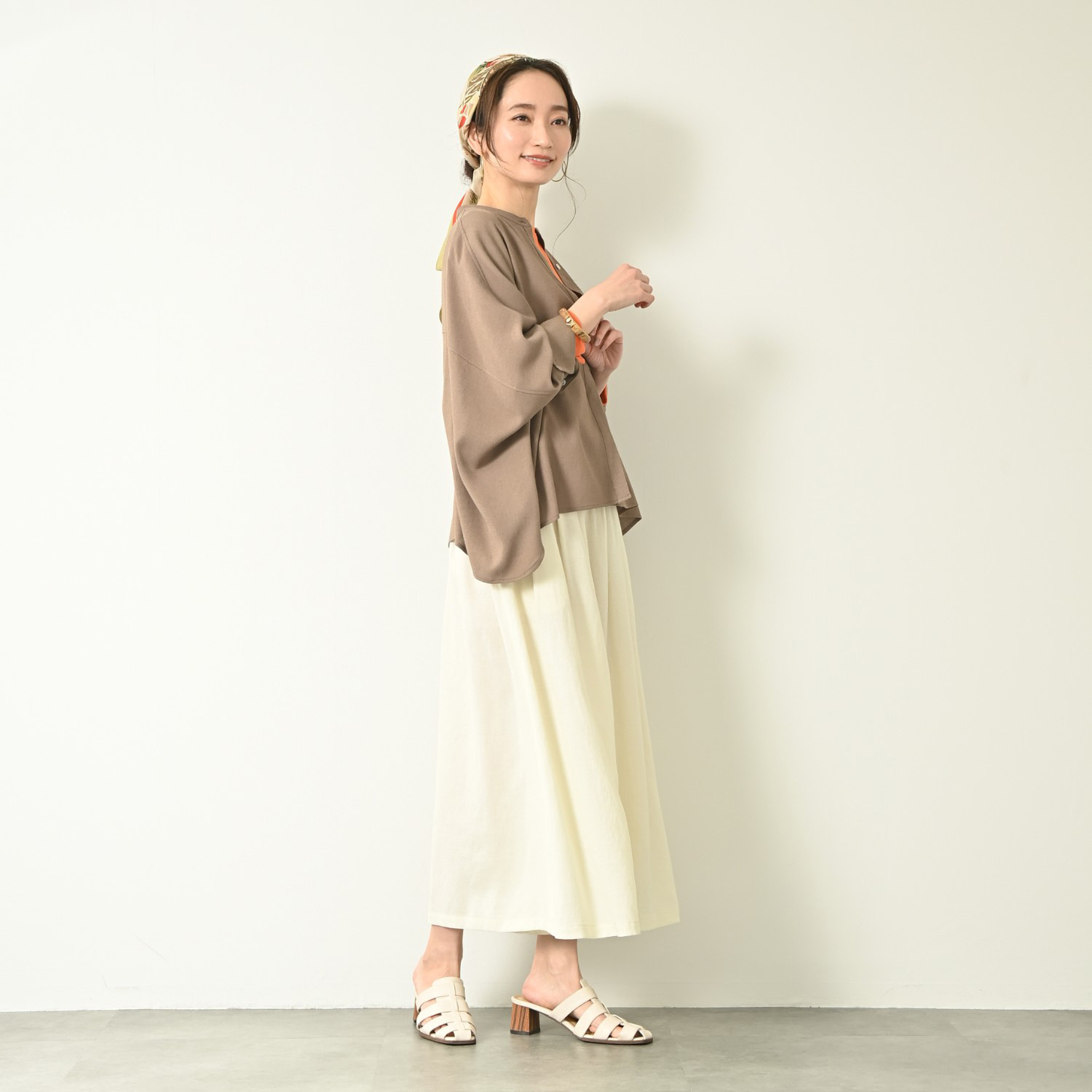 ＢＯＵＮＣＹ　ＢＯＮＤ バーズアイ シルエットにこだわった フレアーパンツ