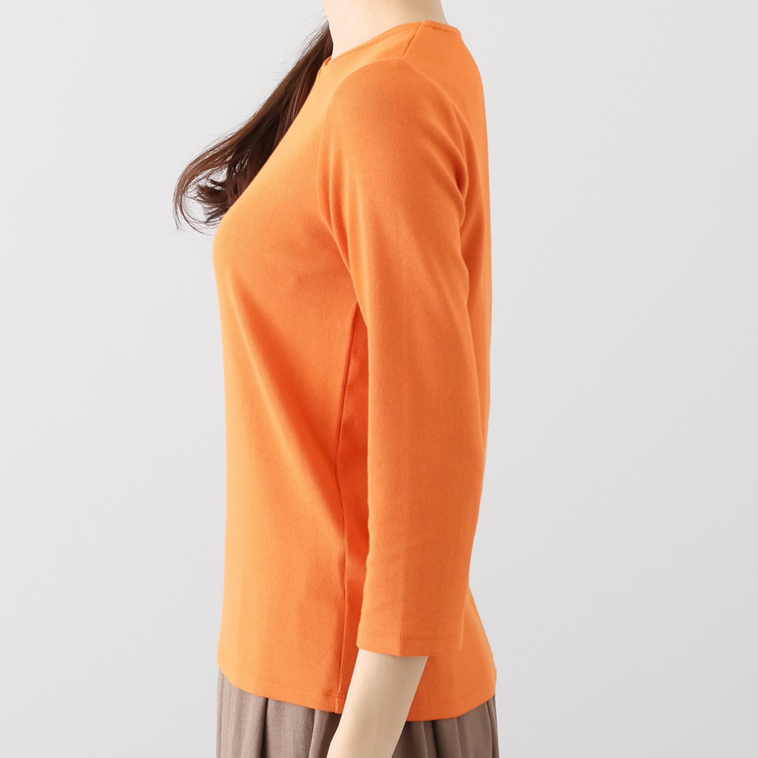 ＢＯＵＮＣＹ　ＢＯＮＤ ふわふわなめらか コットン混フライス 美人デコルテ プルオーバー