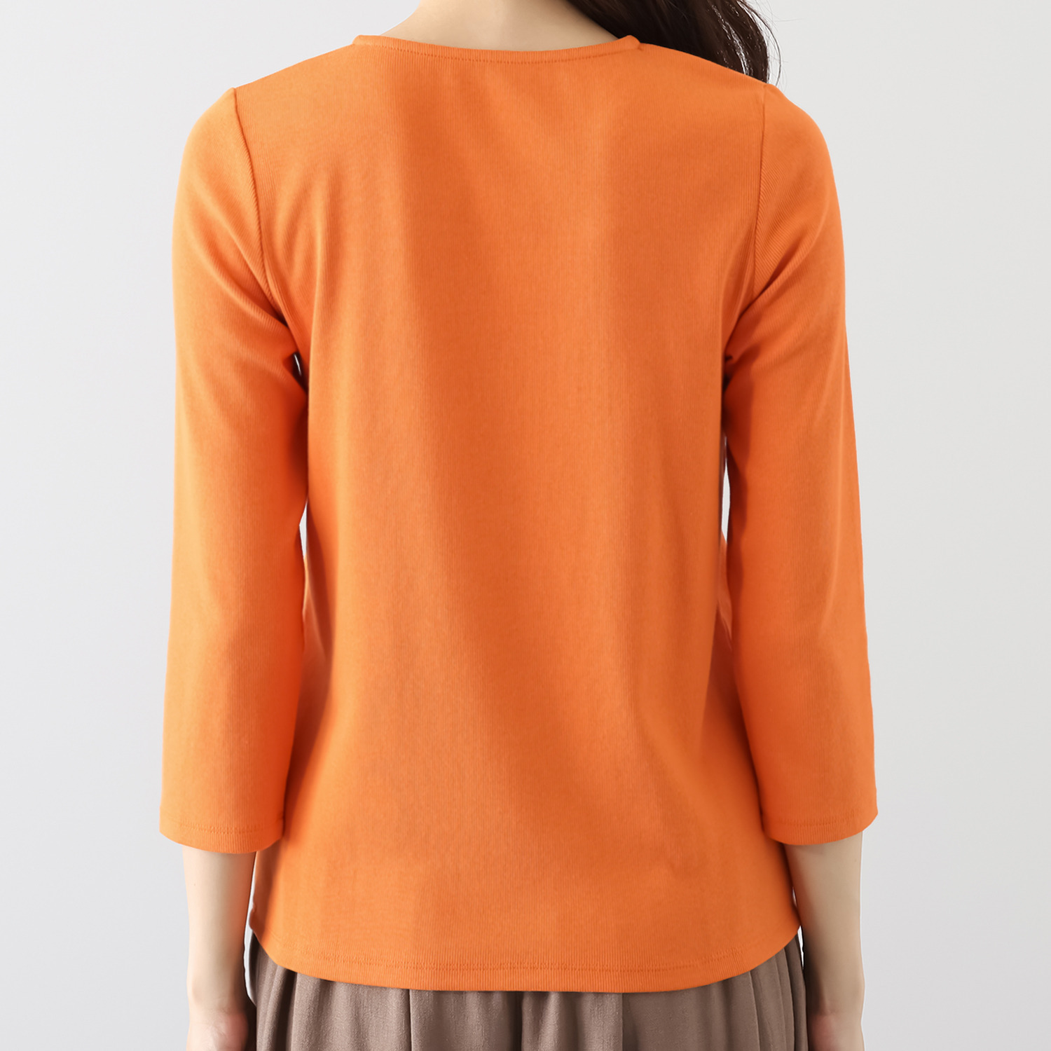 ＢＯＵＮＣＹ　ＢＯＮＤ ふわふわなめらか コットン混フライス 美人デコルテ プルオーバー