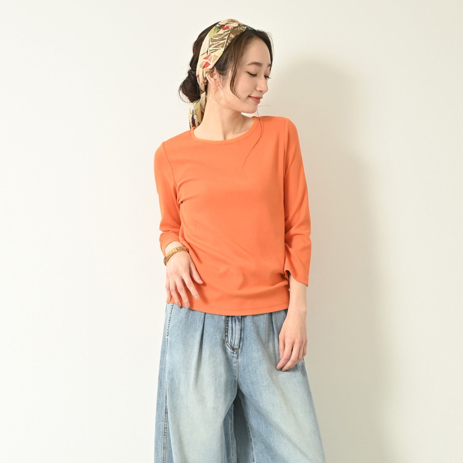 ＢＯＵＮＣＹ　ＢＯＮＤ ふわふわなめらか コットン混フライス 美人デコルテ プルオーバー