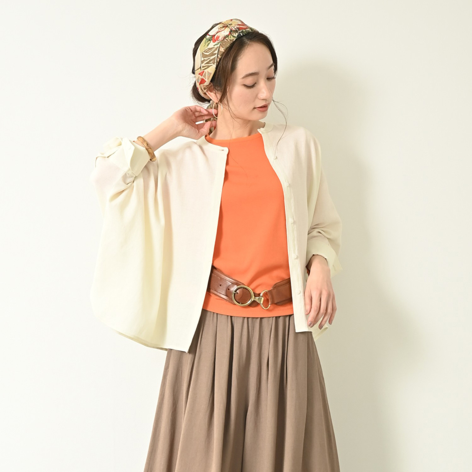 ＢＯＵＮＣＹ　ＢＯＮＤ ふわふわなめらか コットン混フライス 美人デコルテ プルオーバー