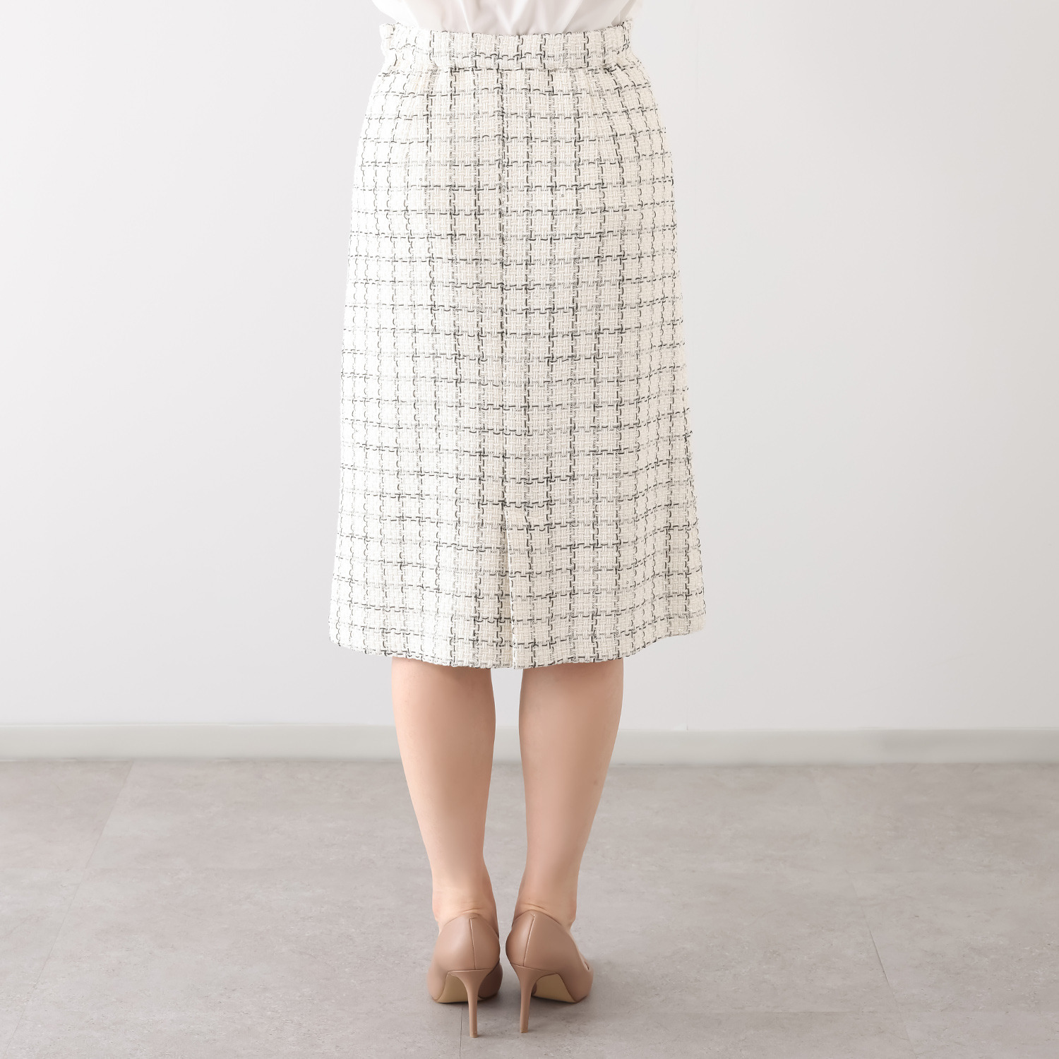 レイメイヤーズ イタリア製生地使用 ファンシーツイード タイトスカート