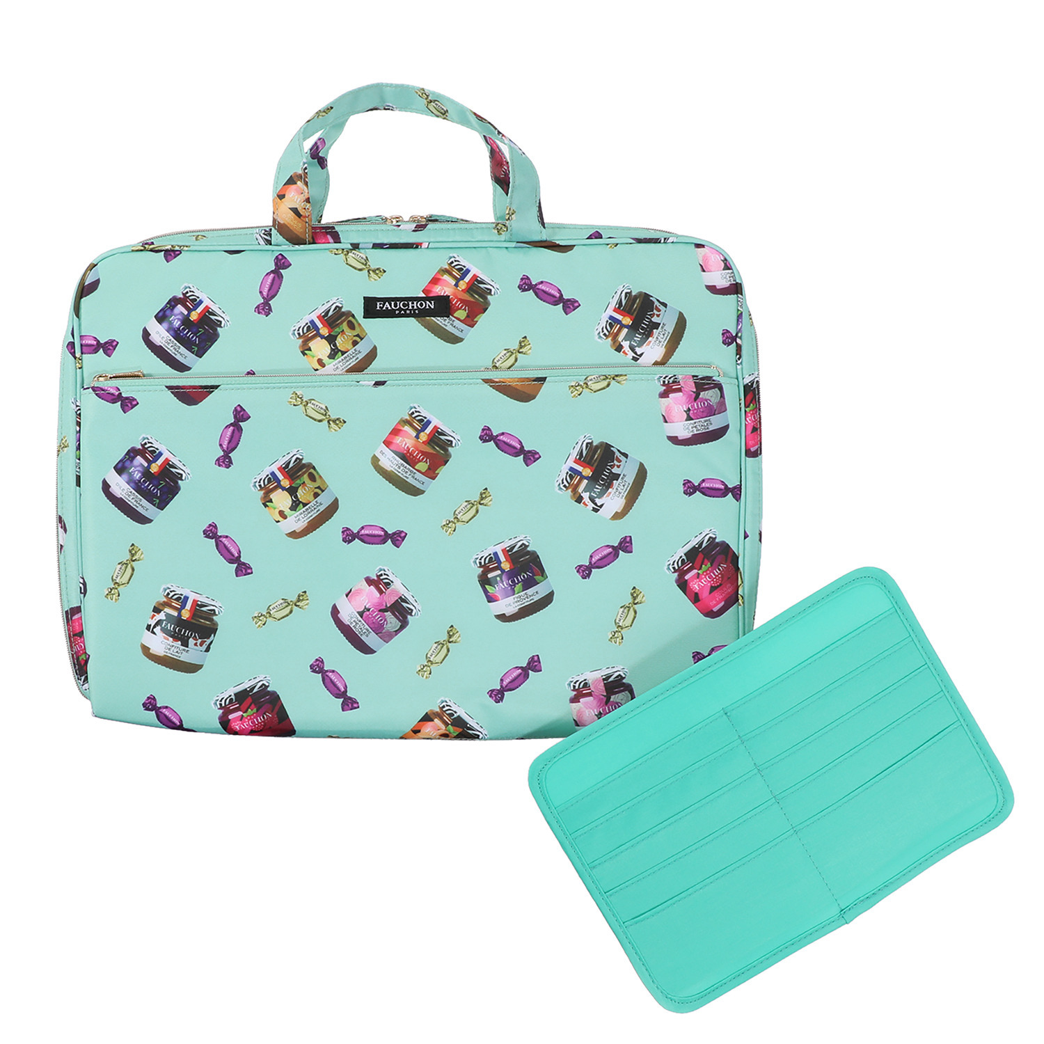 フォション プリントＡ４ジャバラ ドキュメントポーチ＆ カードケース