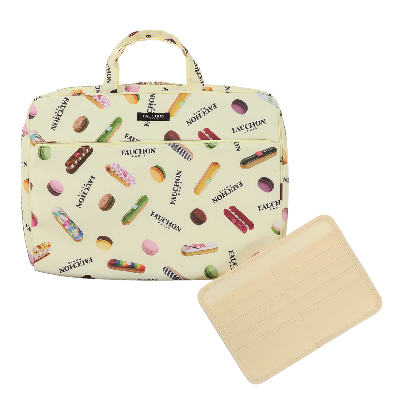 フォション プリントＡ４ジャバラ ドキュメントポーチ＆ カードケース