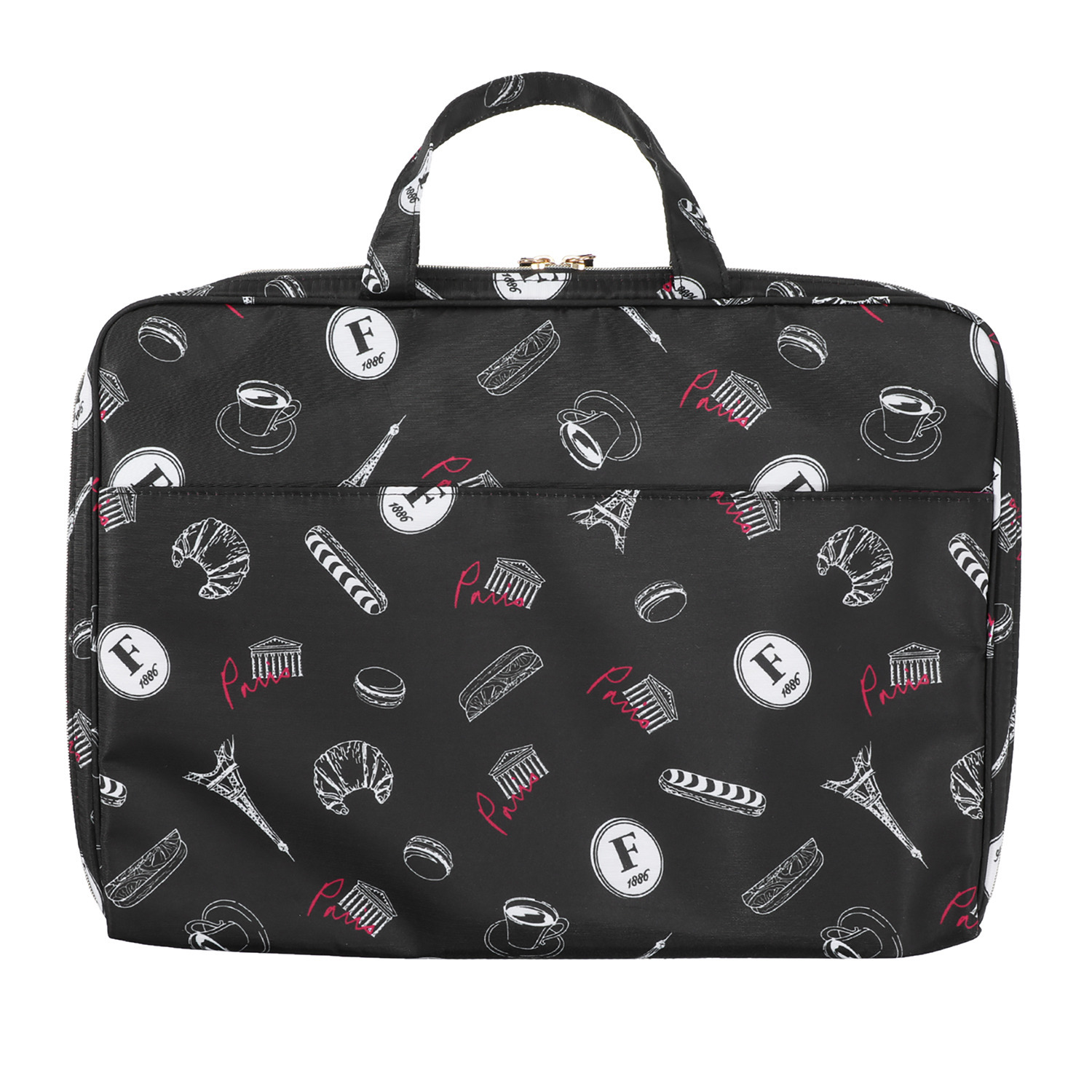 フォション プリントＡ４ジャバラ ドキュメントポーチ＆ カードケース