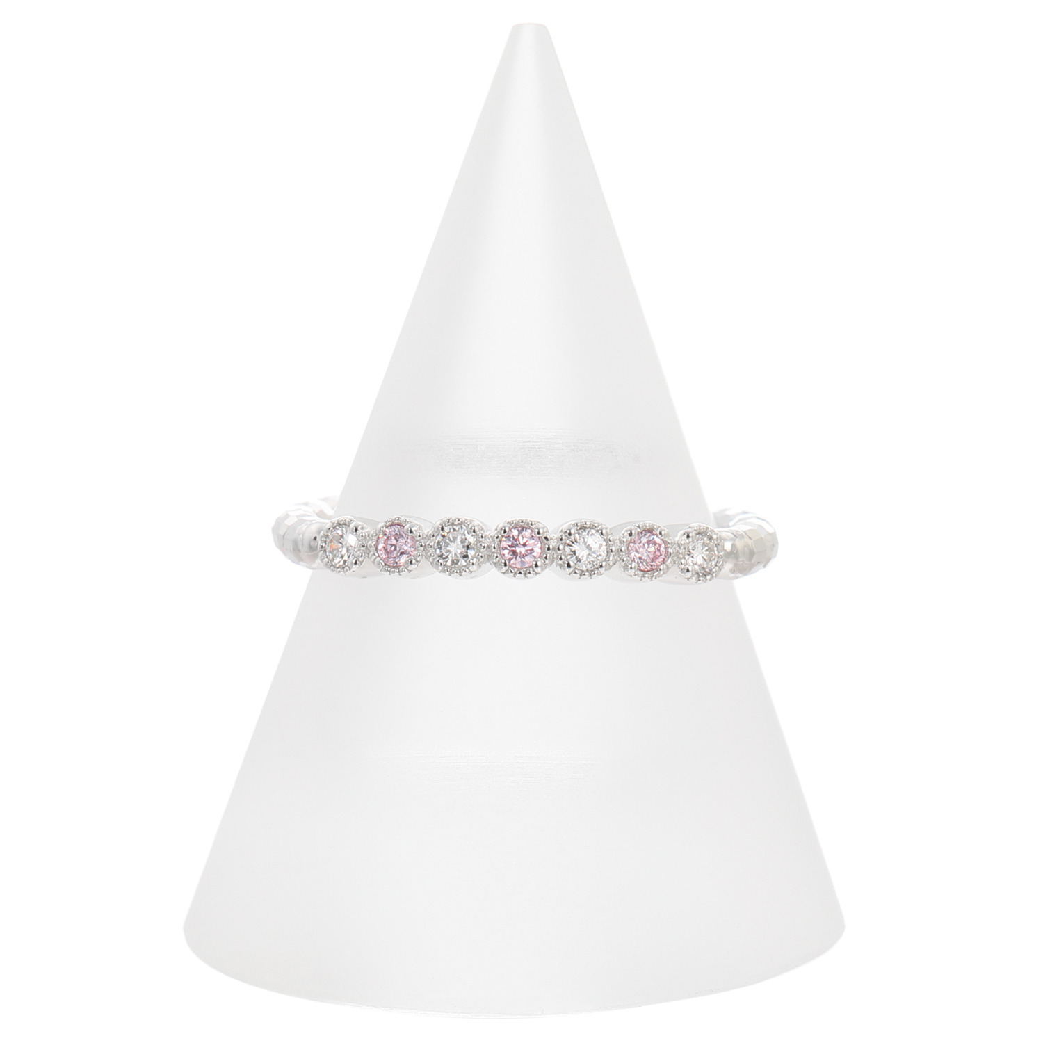 ディーラリエ プラチナ９５０ ピンクダイヤモンド ディーエラスティック リング