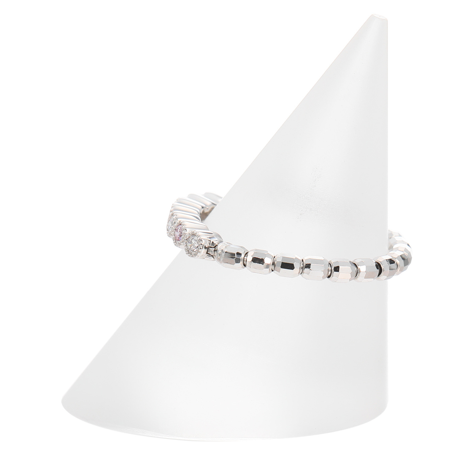 ディーラリエ プラチナ９５０ ピンクダイヤモンド ディーエラスティック リング